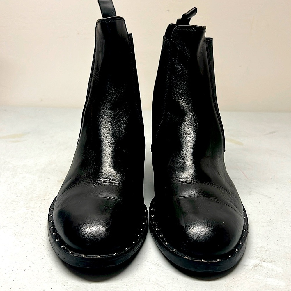 Black boots with silver studs